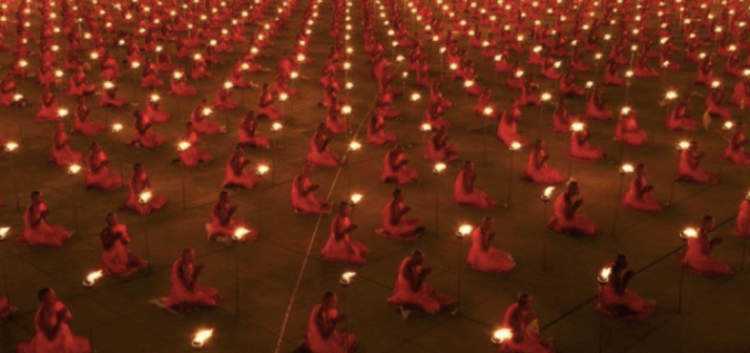 The Maharishi Effect, in which thousands of meditators gather in an attempt to spread peaceful, positive energy. The effect has shown in several cases to significantly reduce crime rates and incidences of violence in the vicinity of the gathering.